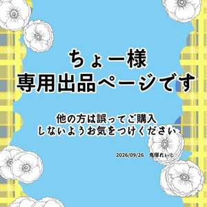 ちょー様用専用出品になります