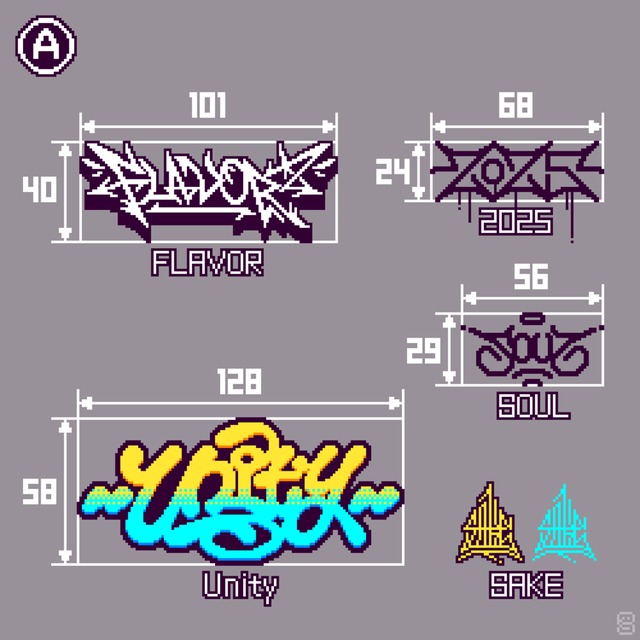 Pixel Art Graffiti [For Commercial Use]の商品画像2枚目