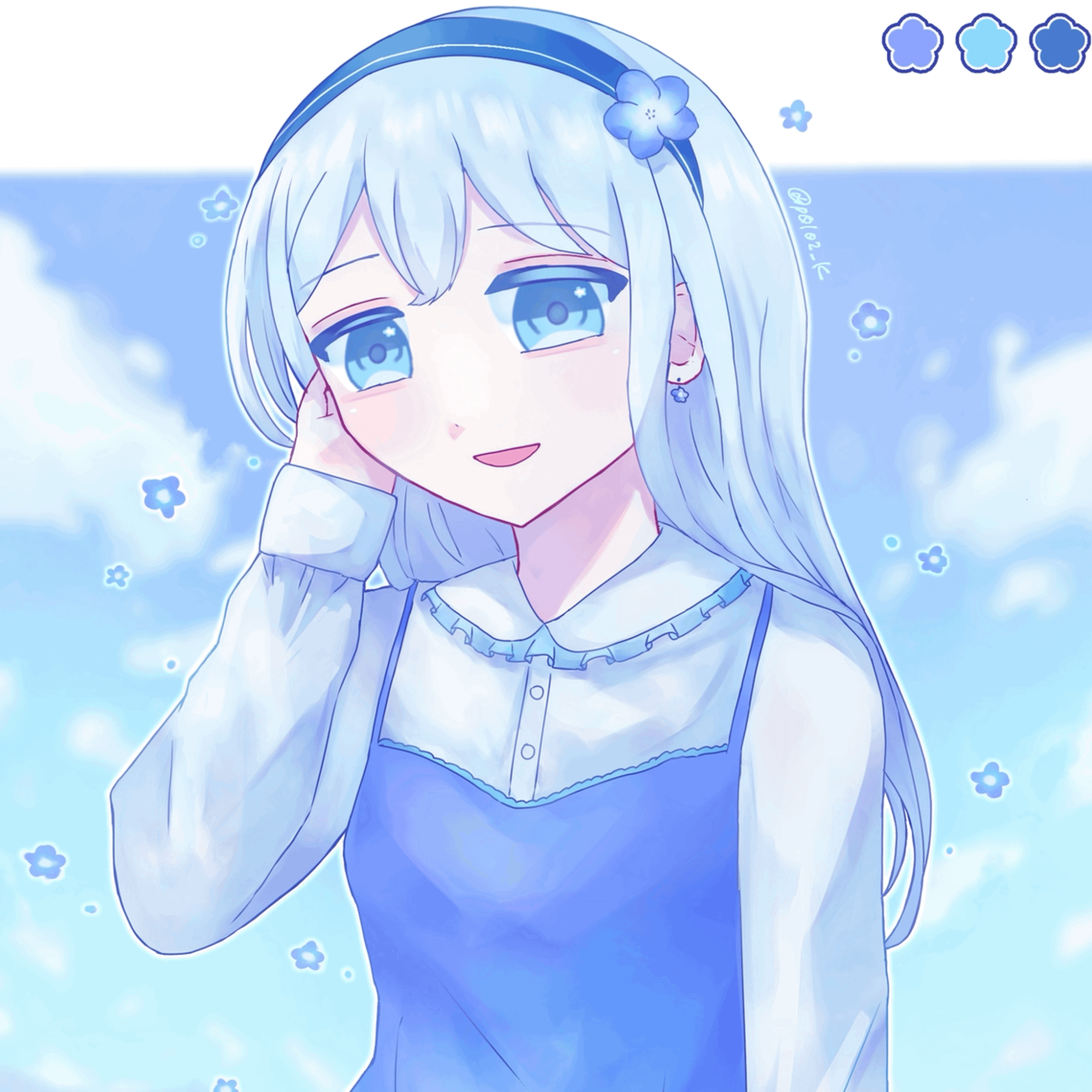 【一枚絵】透明感のある絵を描くのが得意です