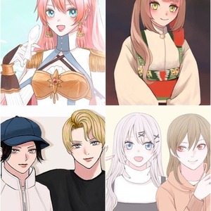 あなたのキャラクターお描きします（バストアップ）