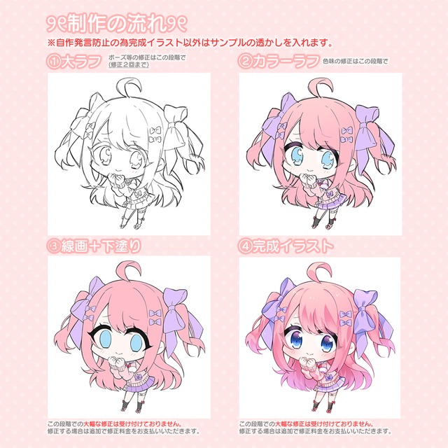 可愛いsd デフォルメイラストお描きします スキマ スキルのオーダーメイドマーケット Skima
