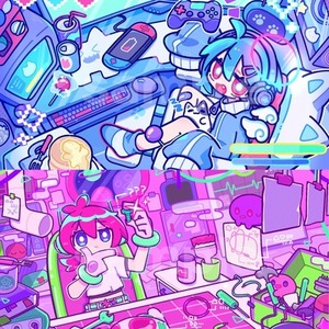 一枚絵(背景+キャラ)を制作します