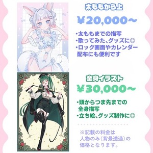 【高品質】立ち絵、1枚絵制作いたします！【キャラデザもOK】