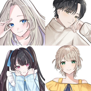 顔アップ･バストアップイラストお描きします！
