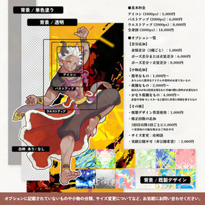 立ち絵作成（バストアップ～全身図）