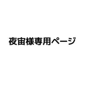 夜宙様専用ページ